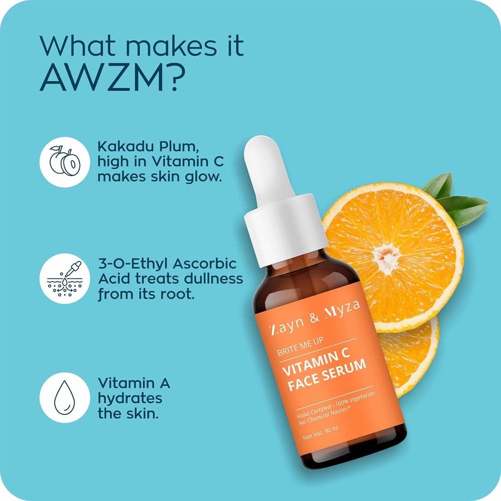 Buy Zayn And Myza Brite Me Up Vitamin C Face Serum 30ml Online Qatar