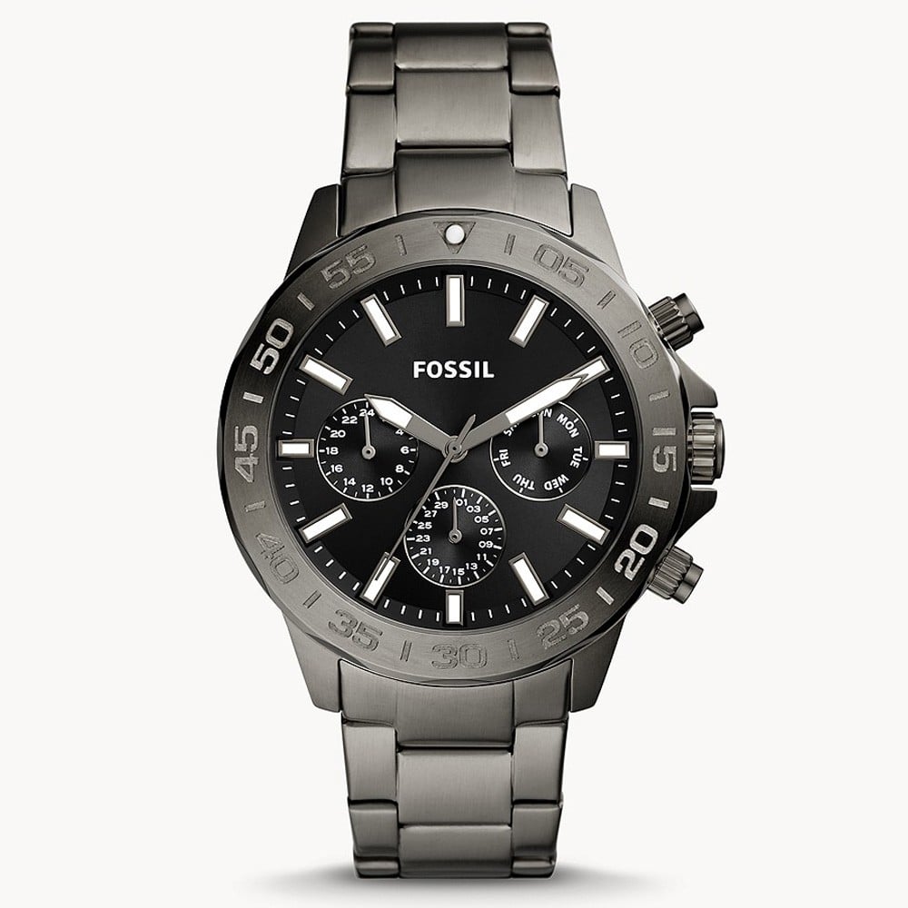 Buy Fossil BQ2705 Bannon Multifunction Smoke Stainless Steel Watch