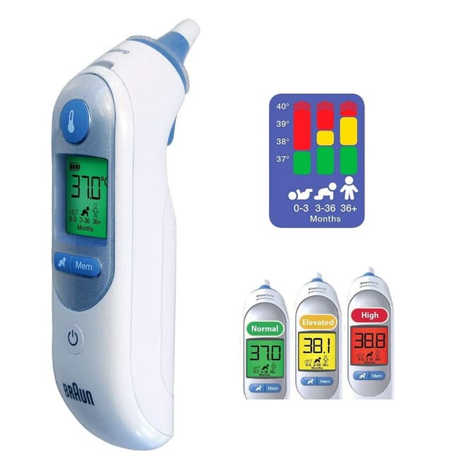 Braun IRT6520 Thermoscan 7 Thermometer White | Thermometer with Age Precision - Edition plus