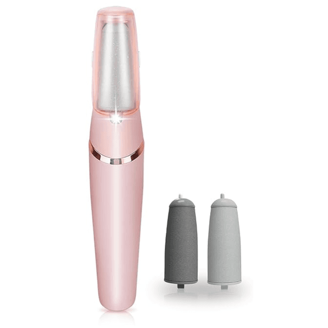 Finishing Touch Flawless Electronic Callus Remover with 2 Roller Heads - Rechargeable Foot File for Dry, Cracked Skin & Smooth Feet