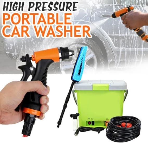 High Pressure Portable Car Washer With Power Adapter, HNR1209