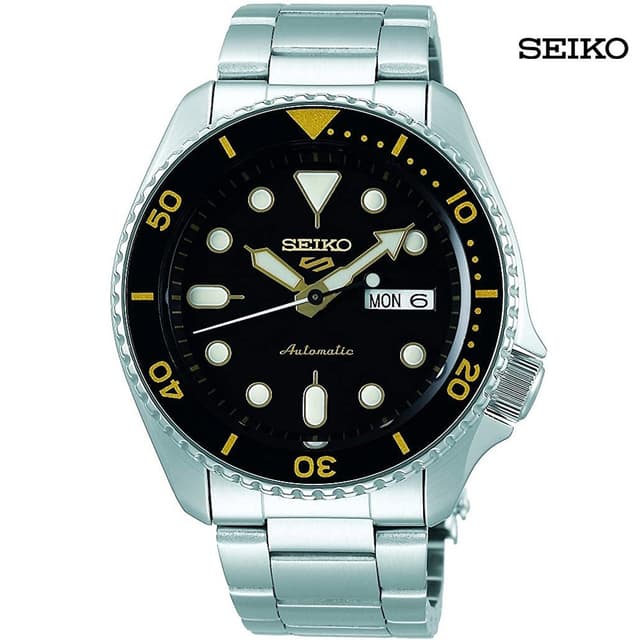 Seiko Men Analog Black Dial Watch, SRPD57K1