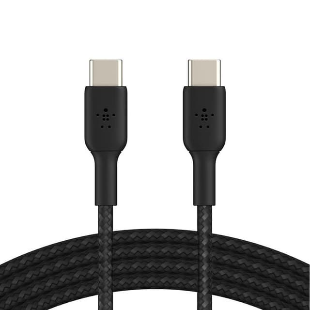 Belkin BL-CBL-USB C-USB C-1M-BLK Braided 2.0 C-C Cable 1M Black CAB004BT1MBK