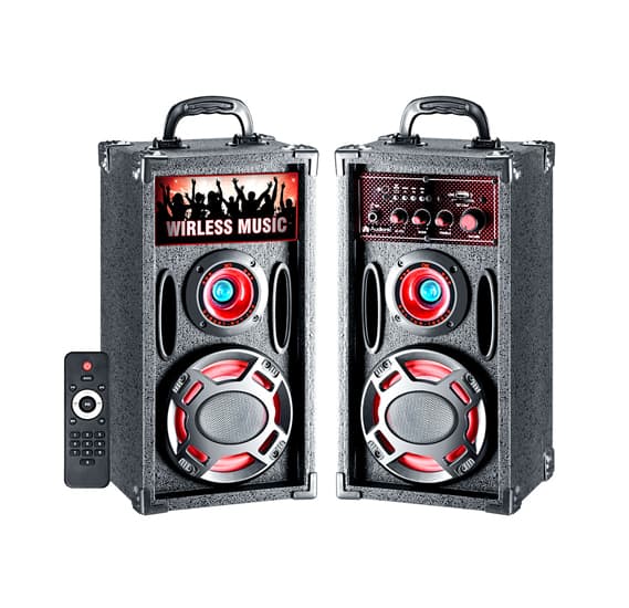 Audionic BT-150 Classic Wireless 2.0 Channel Speaker,USB or SD/MMC Card Support,Bulit-in FM Radio