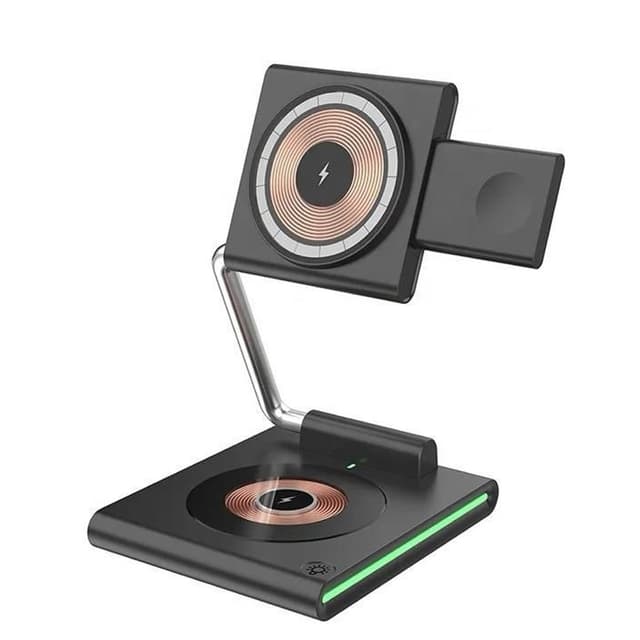 3 in1 Wireless Charger Foldable magnetic suction convenient