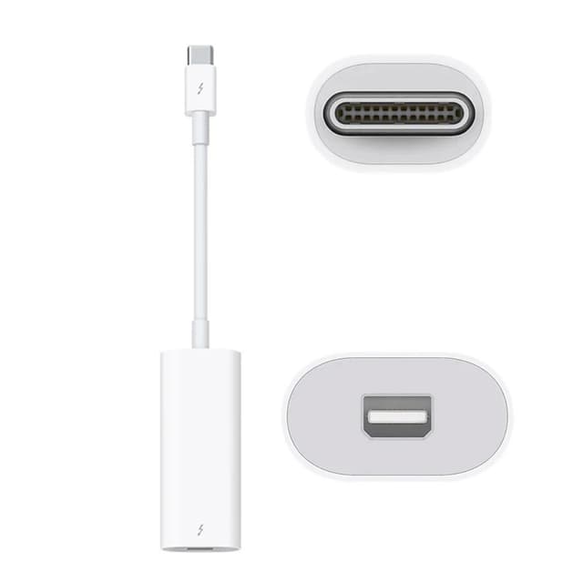 Apple Thunderbolt 3 to Thunderbolt 2 Adapter Converter White