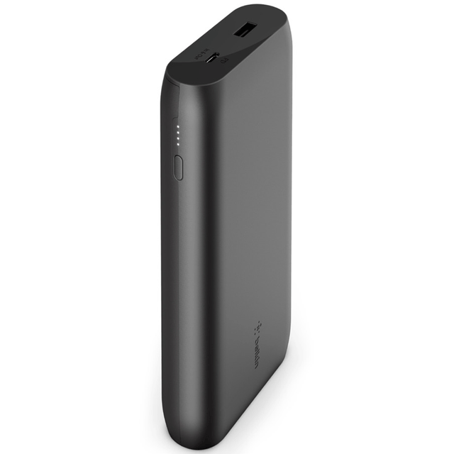 Belkin 20k Power Bank USB-A and USB-C 15w Black