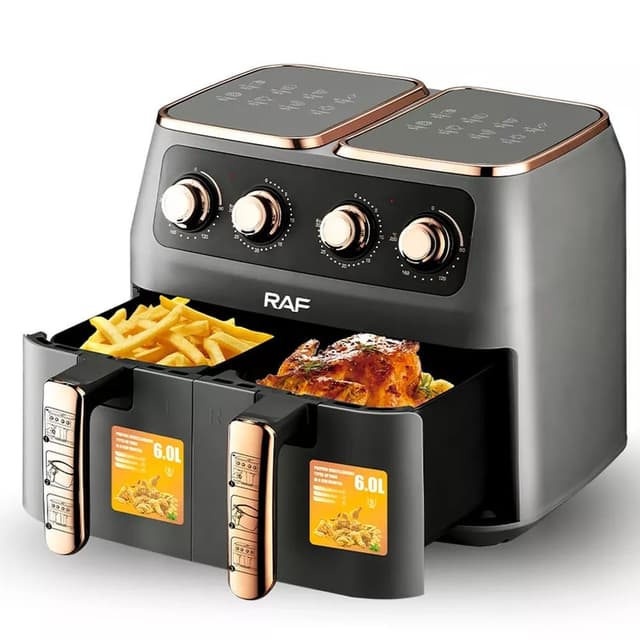 Raf Air Fryer With 2 Independent Baskets