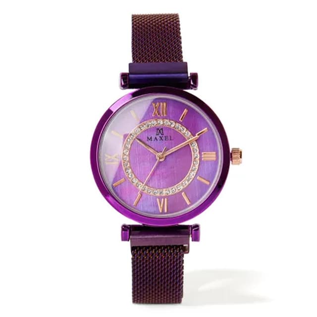 Maxel MX699 Girls Analog Quartz Watch Purple