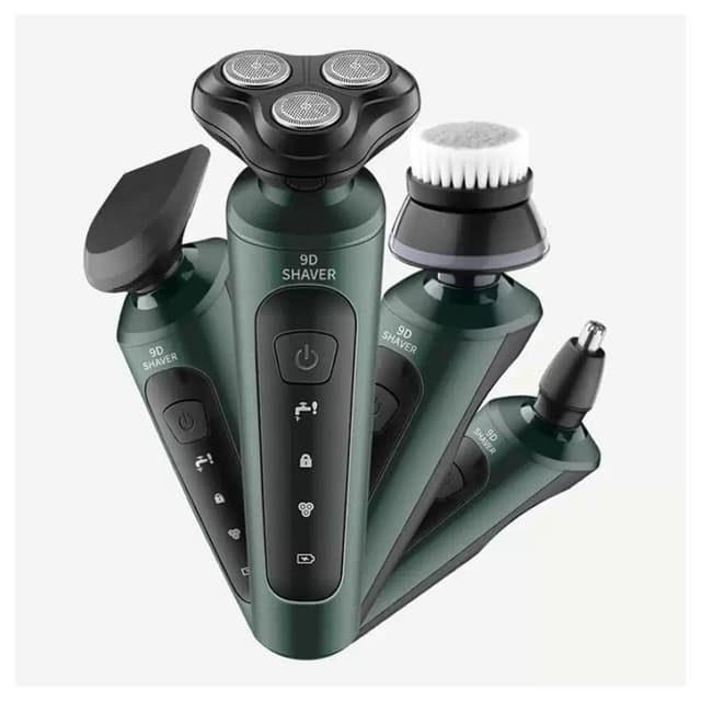 Borren 4 in1 Rotary Shaver with Trimmer Exfoliation And Nose Trimmer