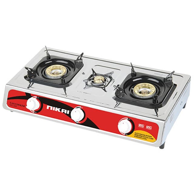 Nikai Gas Stove 3 Burner, NG845