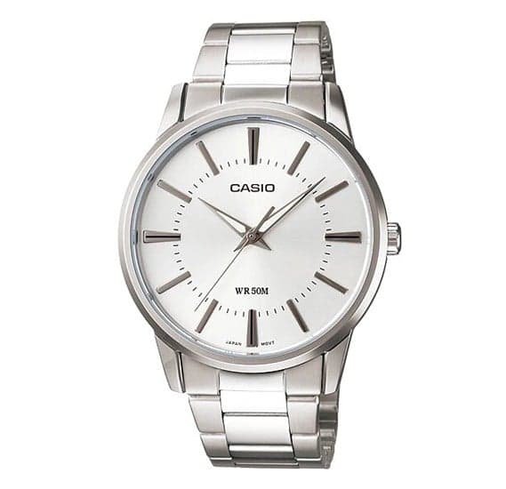 Casio Analog White Dial and Stainless Steel casual Men Watch - MTP-1303D-7AVDF
