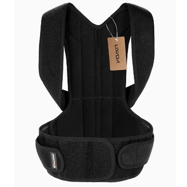 Adjustable Posture Shoulder Support Corrector Belt N20607467A Black