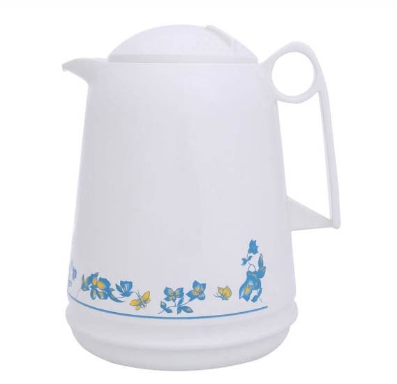 Helios Vacuum Flask 1.0 Ltr - White, HL316-001