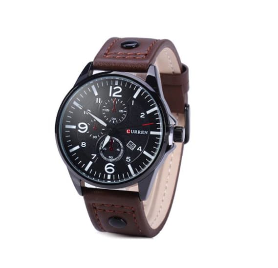 Curren 8164 Leather Strap Mens Watch