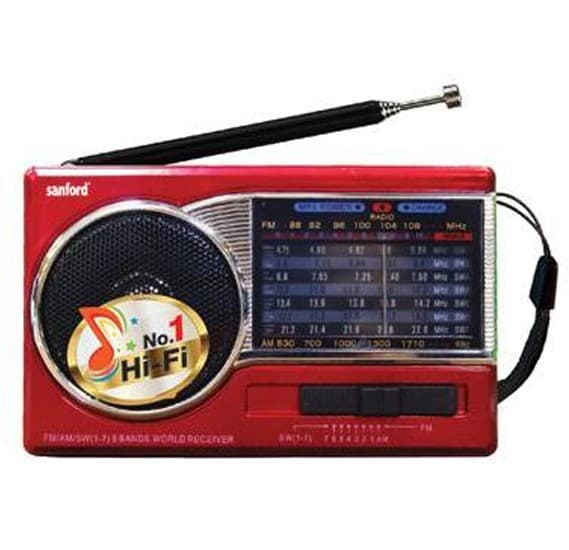 Sanford Rechargeable Portable Radio - SF1019PR BS
