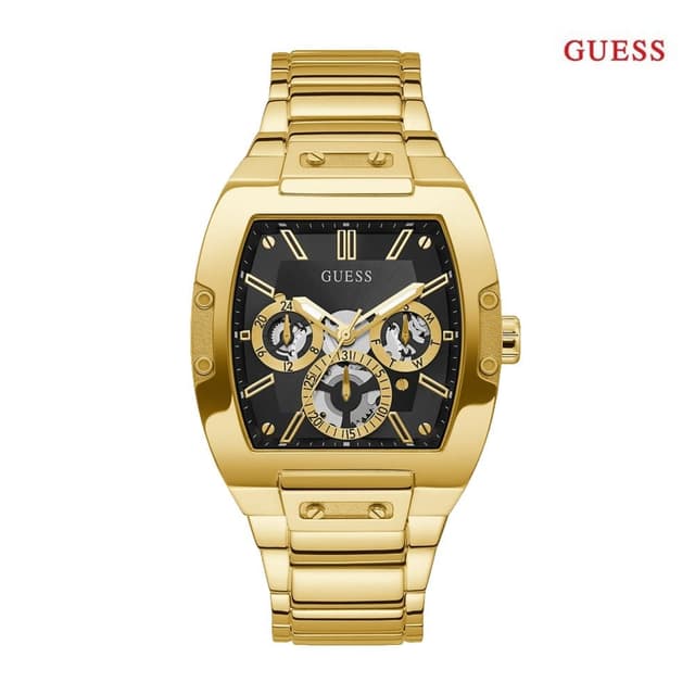 Guess Watch Analog Black Dial Men Phoenix Gold -  GW0456G1
