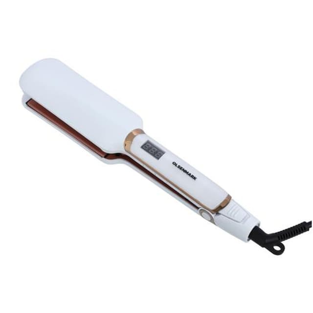 Olsenmark OMH4089 Wide Plate Hair Straightener White