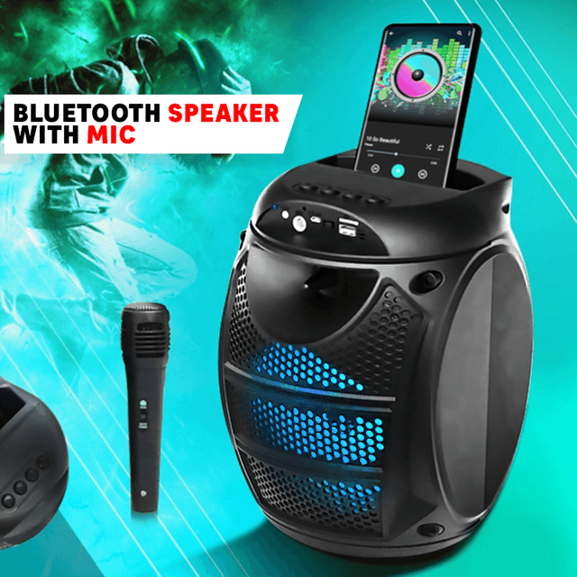 Bluetooth Speaker with Mic Black, ZQS-6115