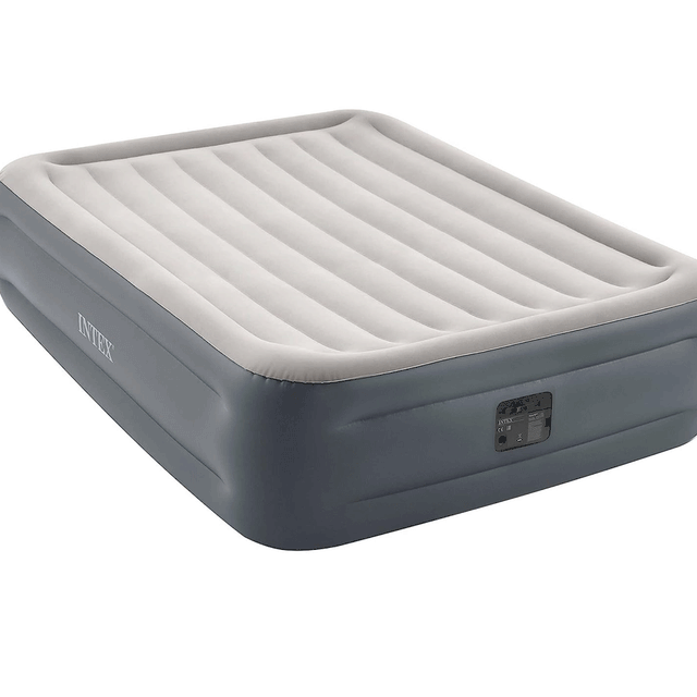 Intex 64126 Queen Essential Rest Airbed With Fiber tech Bip