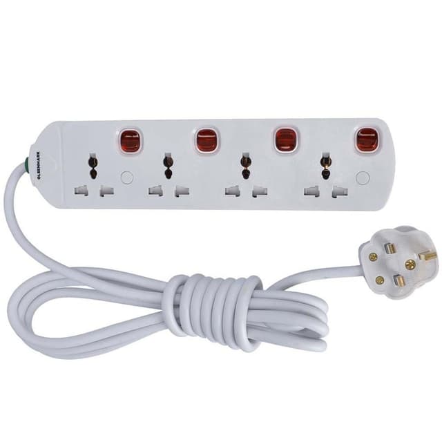 Olsenmark OMES1811 Extension Socket 13Amp White