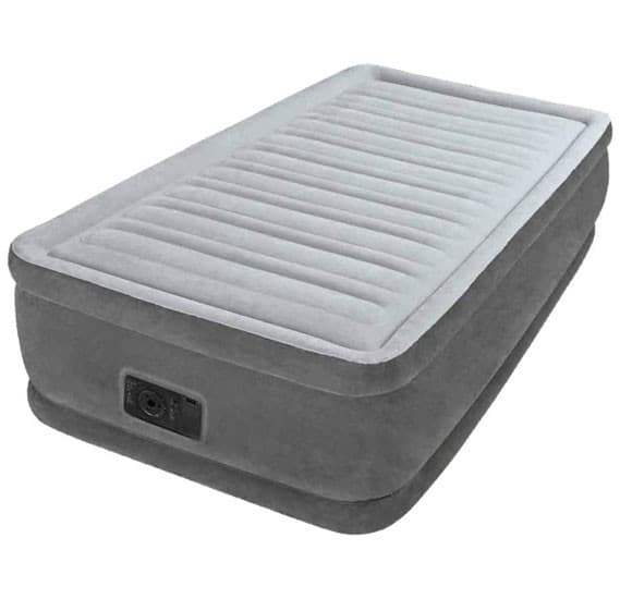 Intex Inflatable Bed Twin Elevated Air Mattresses - Grey, Small, 64412