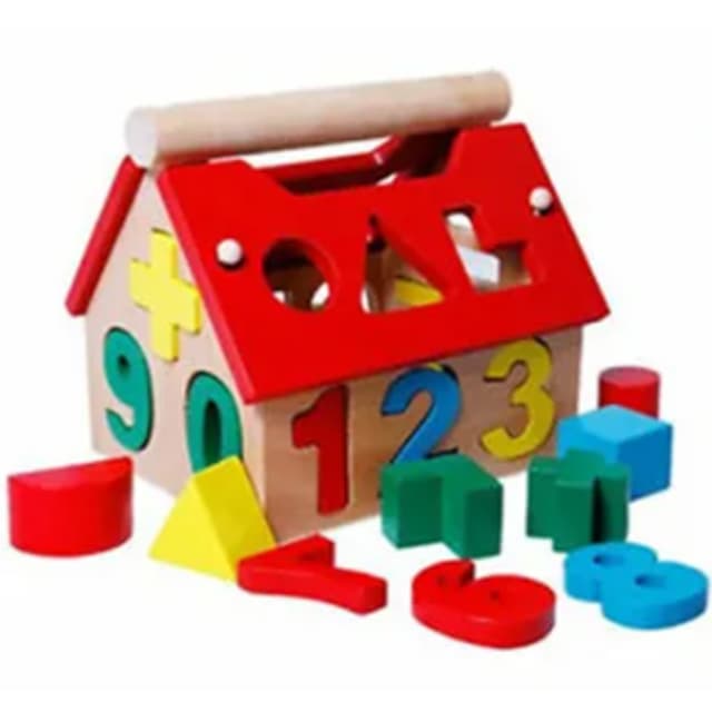 Boasts Unique Figure Educational Development and Learning Wooden Toys for Kids AE1008 ,Multi Color