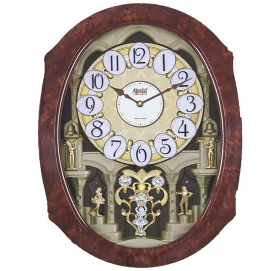 Ajanta Orpat Luxury Musical And Pendulum Wall Clock Model 4827