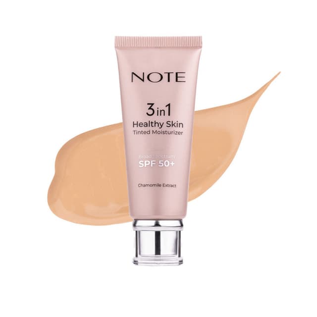 Note 3-in-1 Healthy Skin Tinted Moisturizer SPF 50 - Hydrating, Light Coverage & UV Protection for All Skin Types - NTE0092346