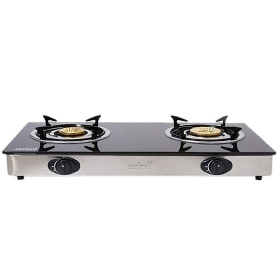 2-Burner Gas stove SF5229GC Black/Silver