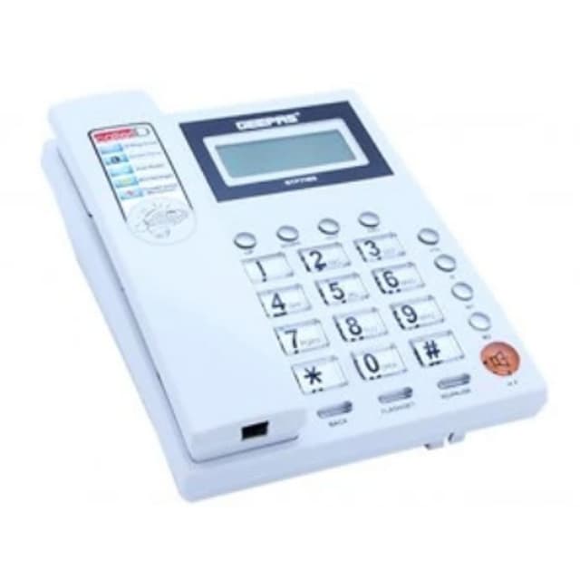 Geepas Caller Id Telephone,16 Rings Sele1x20, GTP7185