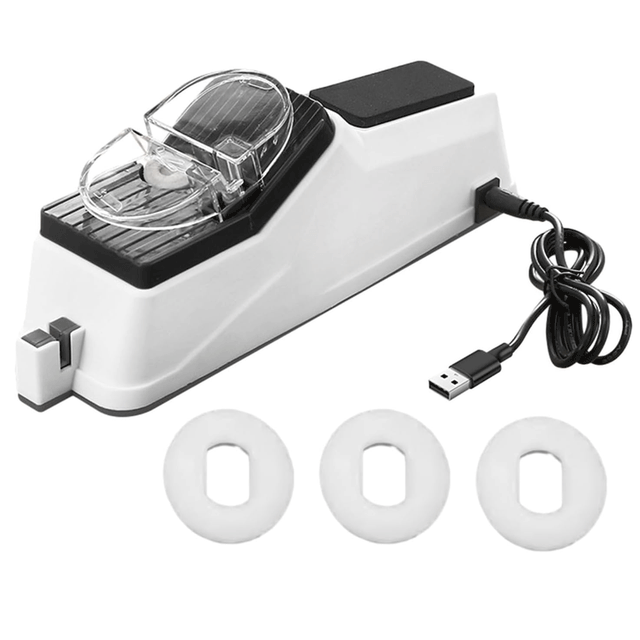 Electric Knife Sharpening Tool Multifunctional Knife Sharpener, Easy to Use Manual Blades Sharpener, Instant Sharpening Professional Whetstone Sharpening Tool with Protective Cover and Polishing