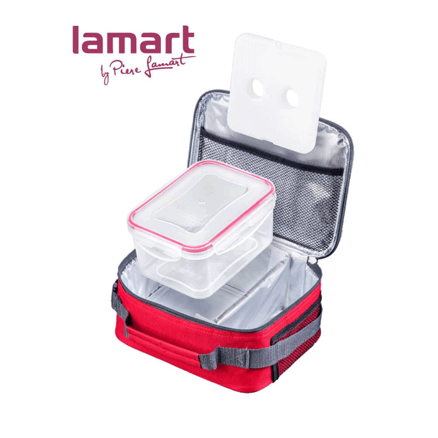 Lamart Cooler Bag With Gel Ice Pack & Plastic Box