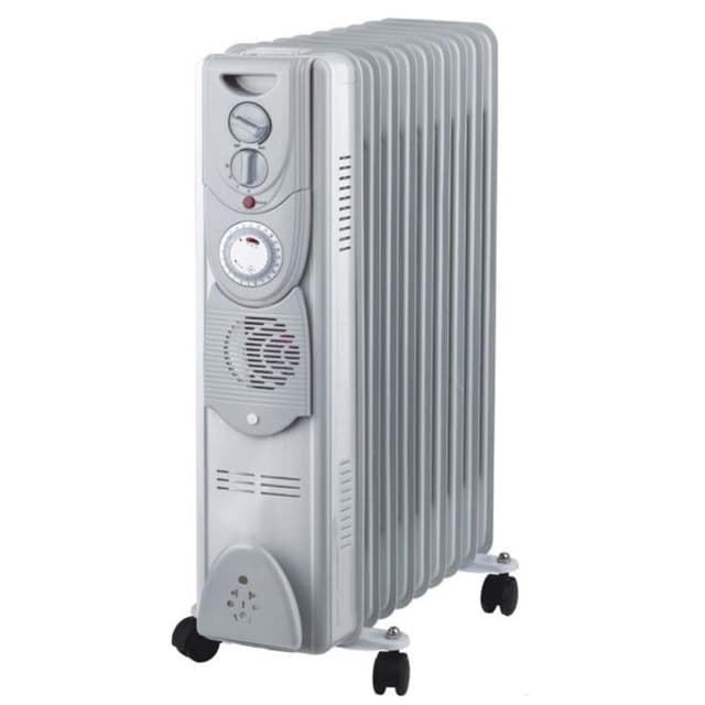 Crownline HT-244 Oil Filled Radiator Heater, White