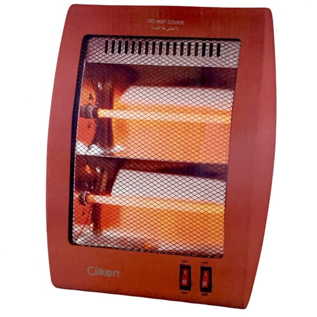 Clikon CK4235 Halogen Room Heater 800W Red