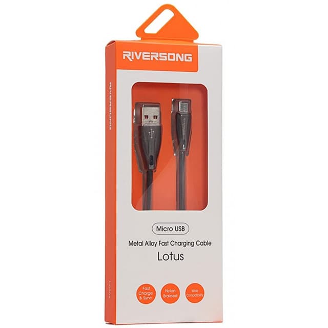 Riversong Soft Tpe Gear Cable Micro 1m CM37 Black
