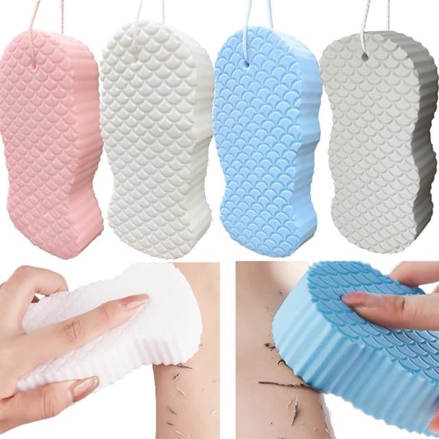 1 PCS Soft Exfoliating Bath Sponge Pritzker 3D Bath Sponge Shower Brush Assorted Color