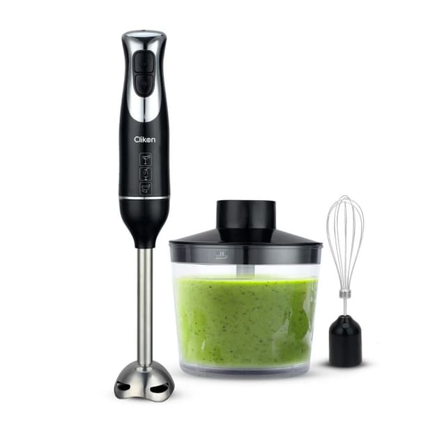 Clikon Multi‑Functional Hand Blender CK2672 600 W Powerful Copper Motor Stainless Steel Knife Blades Blend Chop Whisk Ergonomic Design Black