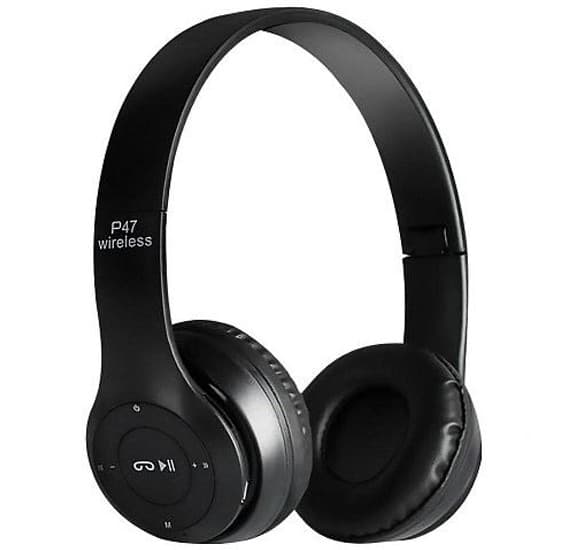 Multi Color Foldable P47 Wireless Bluetooth Headset with FM Radio, Mic & Supoort Micro SD Card