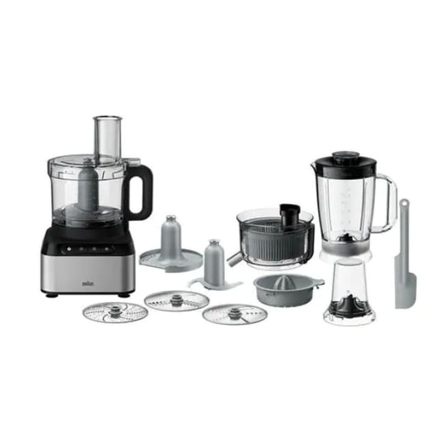Braun FP 3235 SI PurEase Food Processor 800W 12 in 1 Silver