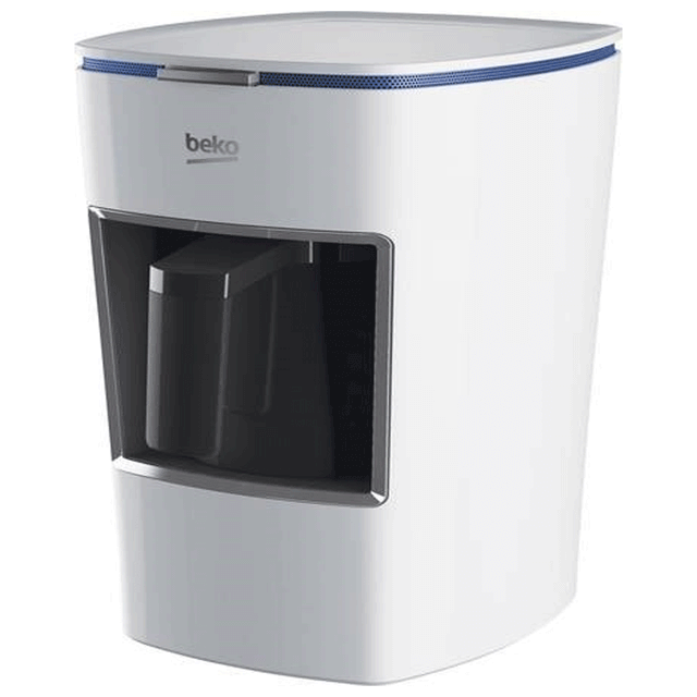 Turkish Coffee Machine BKK2300 W 670W 3 Cups Cook Sense Plastic Pot One Touch Control Lack Of Bean Indicator AntiSpill White