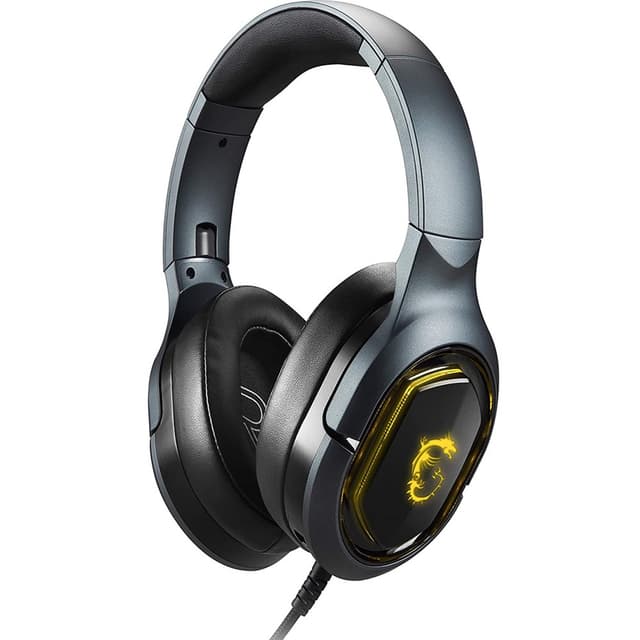 MSI Immerse GH50 7.1 Virtual Surround Sound RGB Gaming Headphone, Black