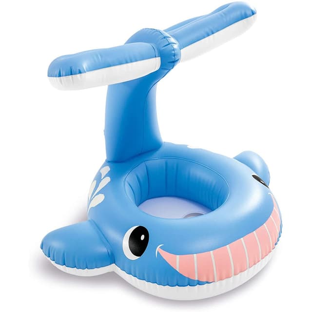 Intex Inflatable Jolly Whale Shaded Baby Float, 56591