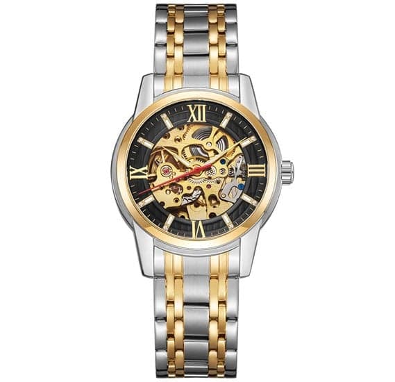 Kenneth Scott Mens Mechanical Black Dial Watch -  K22311-TBTB