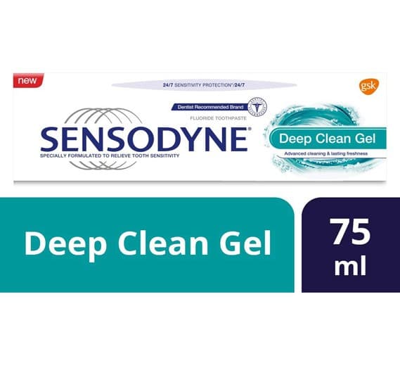 Sensodyne Deep Clean Gel, 75Ml,HC531