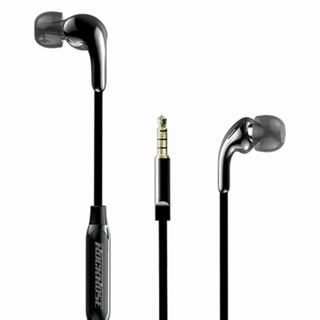 RockRose Solo Pro 3.5mm In-Ear Earphones, RRWE05GR, Grey