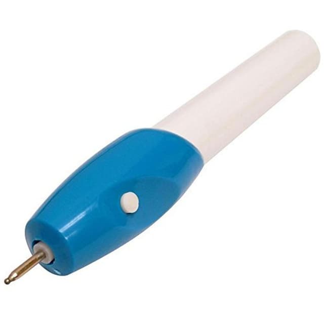 Engraving Pen for Glass Wood, Metal, Jewellery (White & Blue)