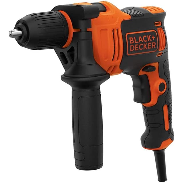 Black+Decker BEH550GB 550W 2800 RPM Corded Hammer Drill Black and Orenge