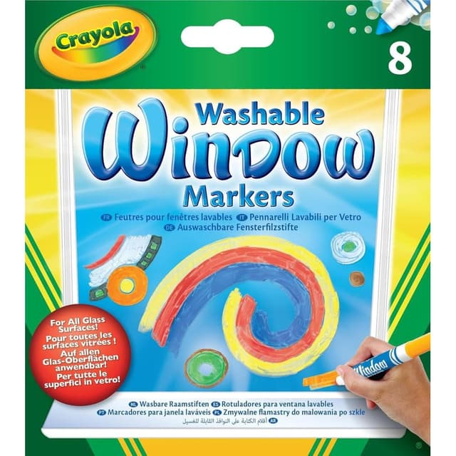 Crayola 8 WINDOW MARKERS - CY58-8165