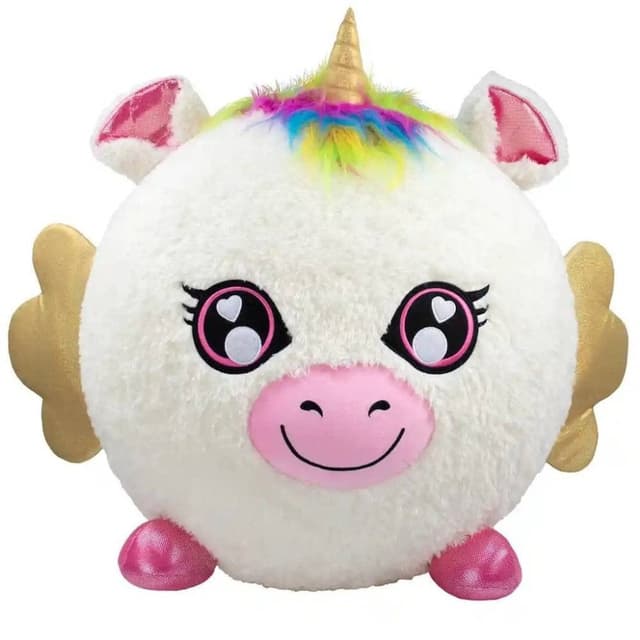 Biggies Inflatable White Unicorn Ride-On Toy for Kids - Fun Indoor and Outdoor Play - ELO-BIG002-UN